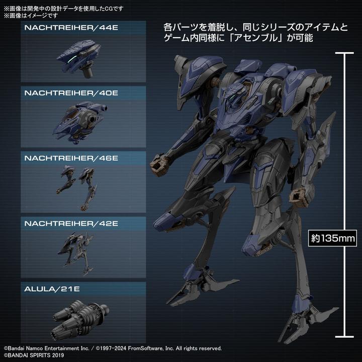 Produktbild Bandai ARMORED CORE VI - Schneider Nachtreiher/40E Steel Haze - Model Kit