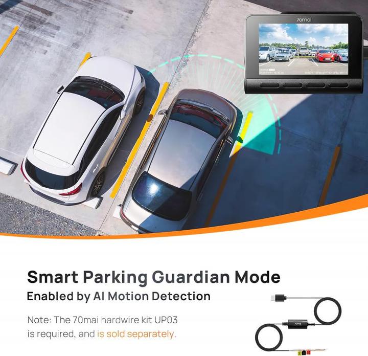 Produktbild 70mai A810 (Eingebautes Display, WLAN, Bluetooth, 4K)