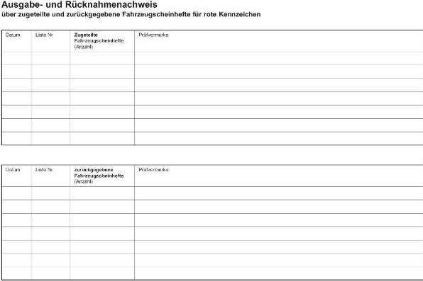 Image du produit Rnk Verlag Carnet d'identification des plaques rouges, A5 paysage (8 x)
