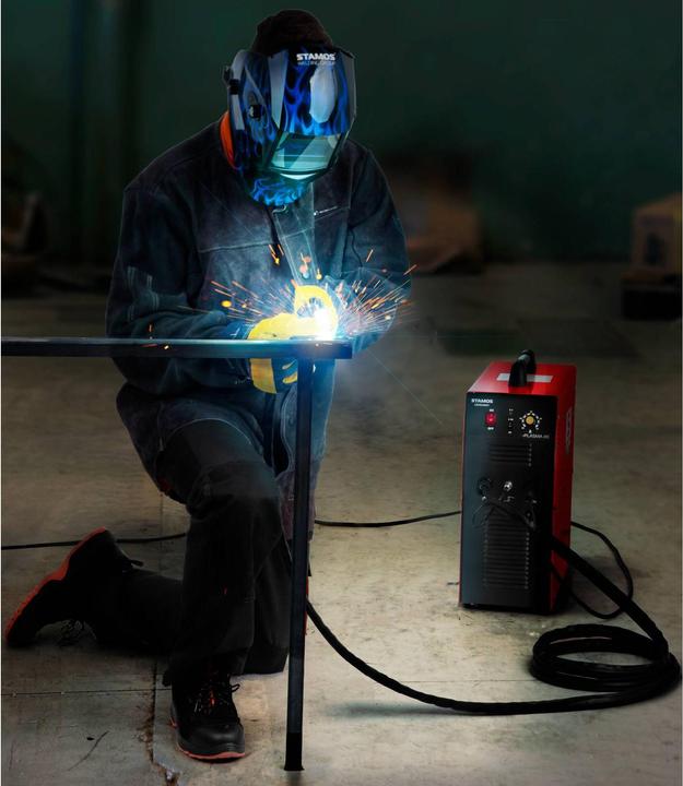Actual product image Stamos Plasma Cutter - 40 A - 230 V - Inbuilt Pneumatic Air Compressor