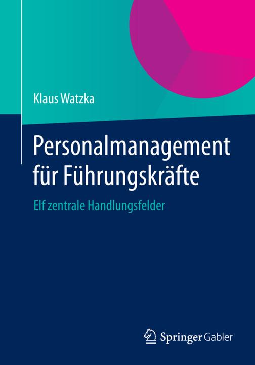 Produktbild Personalmanagement für Führungskräfte (Deutsch, Klaus Watzka, 2014)