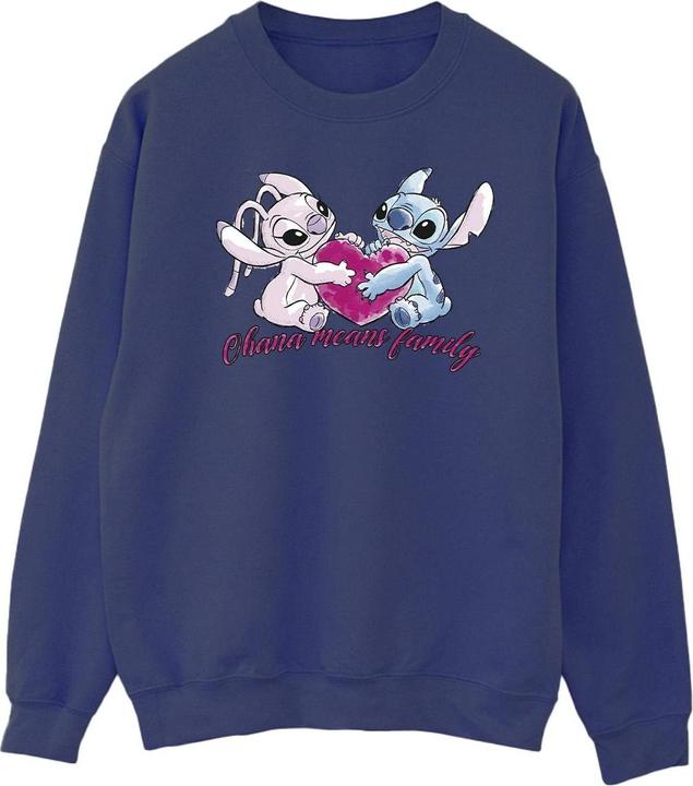 Disney Lilo And Stitch Ohana Heart With Angel Sweatshirt (L)