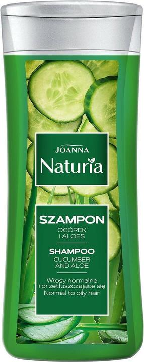Produktbild Joanna Naturia Shampoo For Normal And Oily Hair Cucumber And Aloe 200Ml (200 ml, Flüssiges Shampoo)