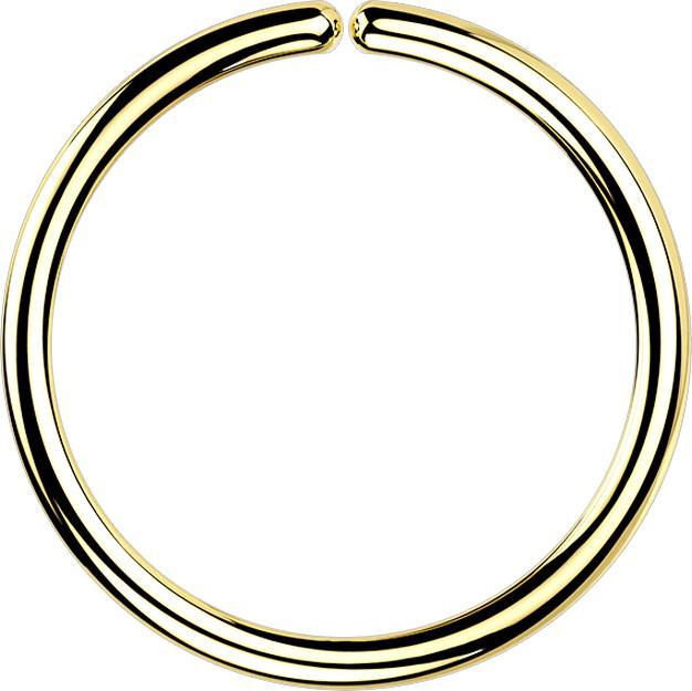 Star Piercing Micro Piercing Ring 18k vergoldet (ohne Messing, 925 Sterlingsilber)