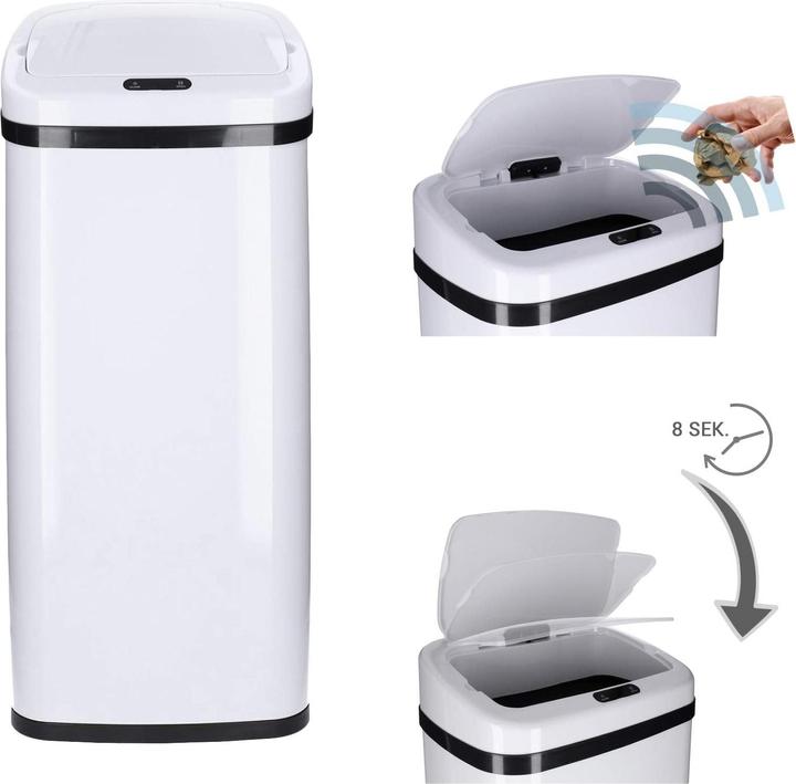 Immagine prodotto Talk-Point Cestino Sensor, 50L, bianco (50 l)