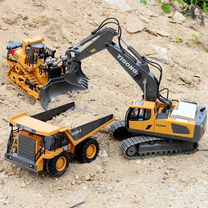 Image du produit Hermex Pelleteuse jouet télécommandée Pelle à chenilles Modèle réduit