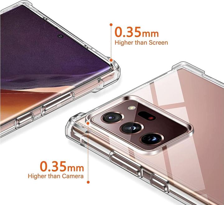 Actual product image Screenguard Samsung Galaxy Note20 Ultra Case Crystal Soft Airbag Bumper (Samsung Galaxy Note 20 Ultra)