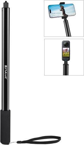 Image du produit Puluz 2m Metal Selfie Stick Monopod for Insta360 One RS / X2 / X3 / X4 (Black) (X4, One RS, X2, x3)
