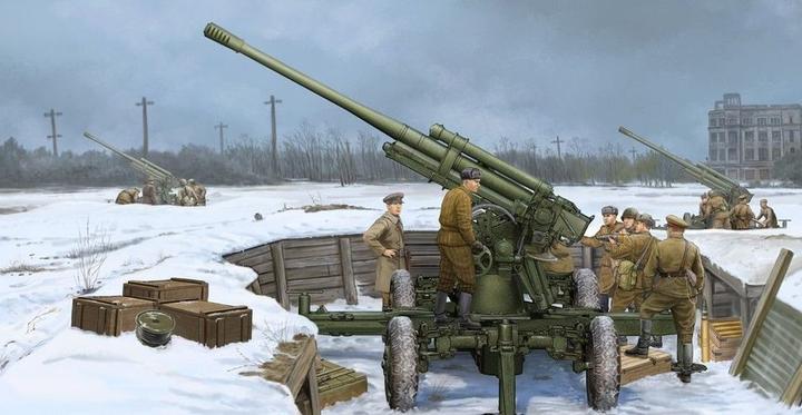 Actual product image Trumpeter Soviet 52-K 85mm Air Defense Gun M1939
