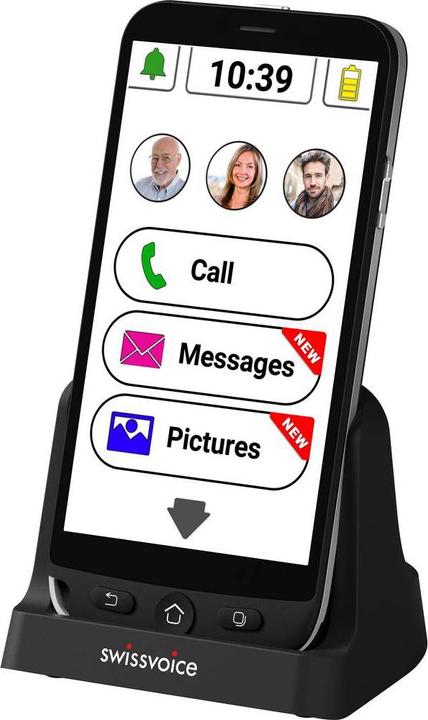 Produktbild Swissvoice G50 (16 GB, Schwarz, 5", Single SIM, 5 Mpx, 4G)