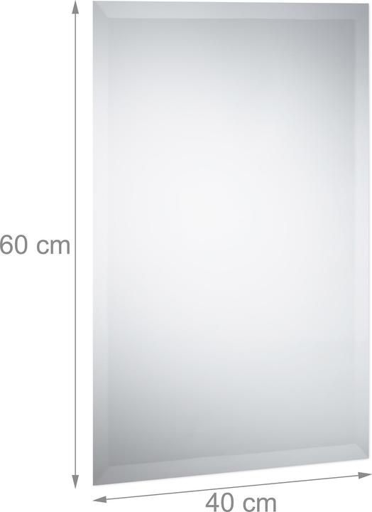 Productafbeelding Relaxdays Spiegel zonder lijst (40 x 0,5 x 60 cm)