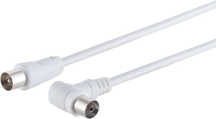 Produktbild Shiverpeaks S/CONN maximum connectivity Antennenkabel, 100% geschirmt, Winkel auf Gerade, > 80 dB, weiss, 2,5m (80 dB, Antennenkabel)
