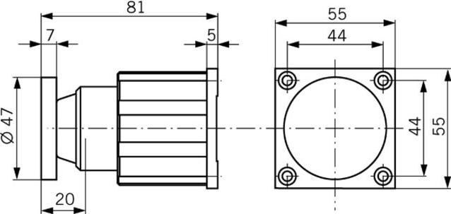 Actual product image Dormakaba Telescopic counterplates MAT (Indoor)