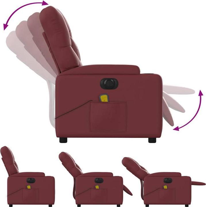 Immagine prodotto VidaXL Sedia da massaggio elettrica in similpelle