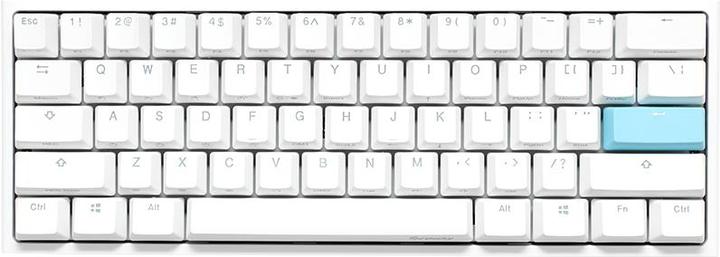 Produktbild Ducky One 2 Pro Mini White Edition Gaming Tastatur, RGB LED - Kailh Red (DE, Kabelgebunden)