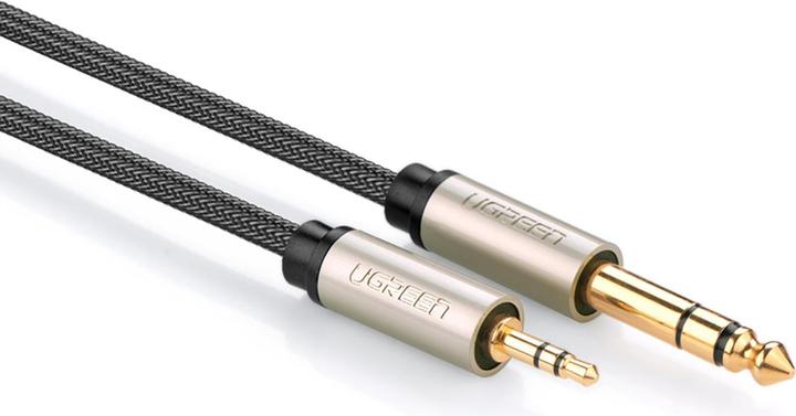 Image du produit Ugreen AV127 Câble jack 3.5 mm pour TRS - 2m (gris) (2 m, jack 6.3mm, Jack 3,5 mm (AUX))