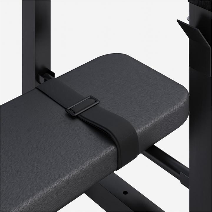 Actual product image Gorilla Sports Weight bench with shelf