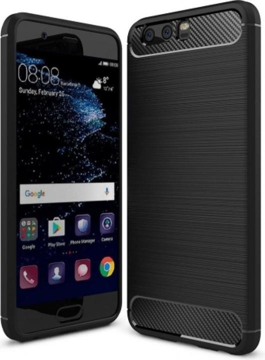 Screenguard Huawei P10 Plus Hülle Carbon Brushed Soft TPU (Huawei P10 Plus)