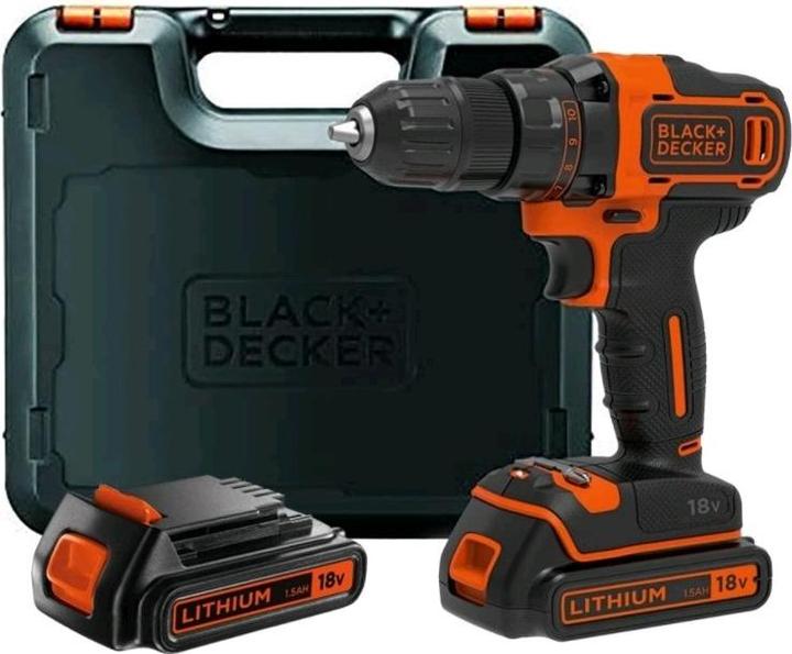 Actual product image Black & Decker Drill screwdriver BDCDD186K (Rechargeable battery operated)