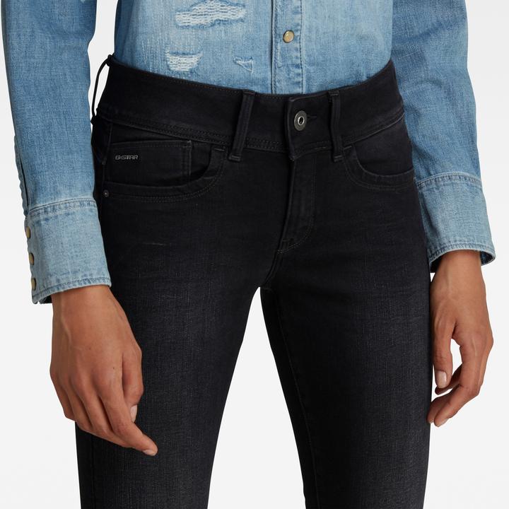 Actual product image G-Star Lynn Mid Skinny Elto Nero Superstretch dusty grey (W33/L32)