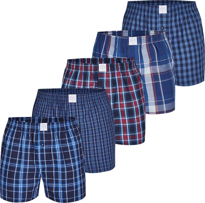 Produktbild Mg-1 Web-Boxershorts Casual Locker sitzend (XXL, 5er Pack)