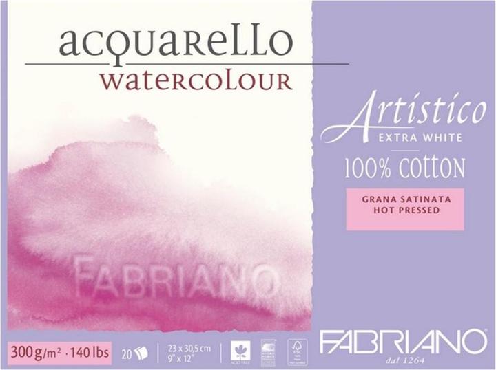Produktbild Fabriano Aquarellblock Artistico Extra White (23 x 30.5 cm)