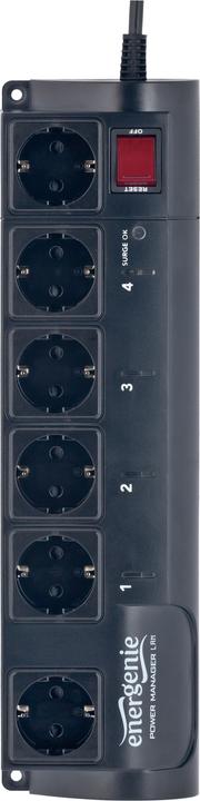 Actual product image Gembird EnerGenie EG-PMS2-LAN (6 x, 1.80 m)