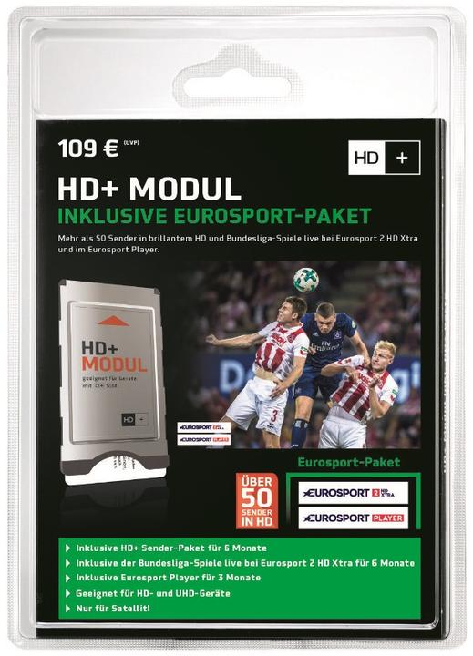 Immagine prodotto HD+ Modulo incl. pacchetto di canali Eurosport per 6 mesi (Altri, Modulo CI, Smart Card)