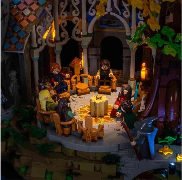 Actual product image Light my bricks LEGO The Lord of the Rings Rivendell #10316 Light Kit