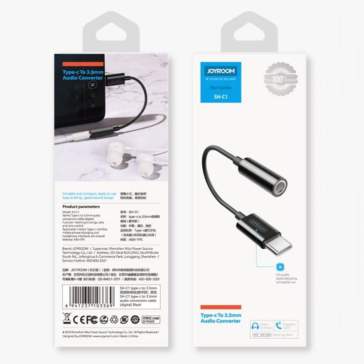 Immagine prodotto Joyroom SH-C1 (USB tipo C, Presa da 3,5 mm)