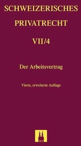 Produktbild Der Arbeitsvertrag (Deutsch, Frank Vischer, 2014)