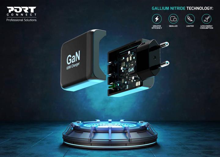 Produktbild Port Designs PORT Connect strømforsyningsadapter - (65 W)