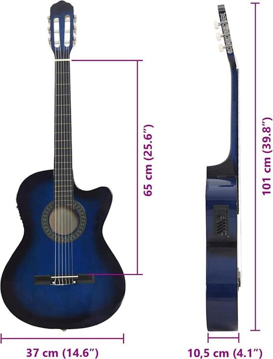 Actual product image VidaXL Hatice (Classical guitars set, Duroplastic plastics, Lime wood)
