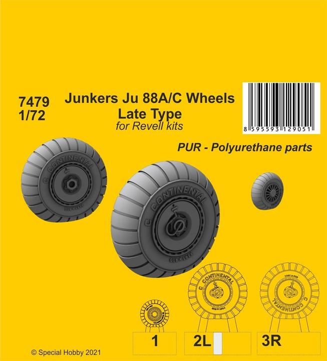 Image du produit CMK Junkers Ju 88A/C Wheels Type tardif
