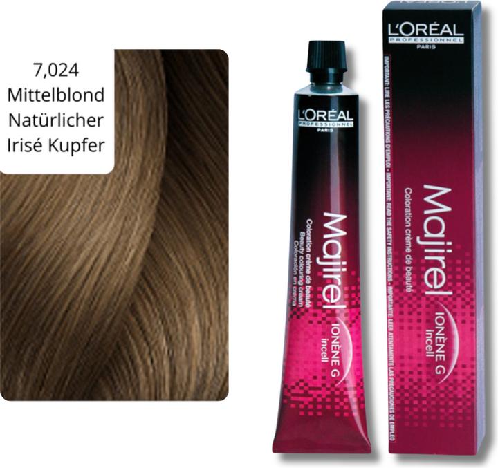 Image du produit L'Oréal Professionnel Majirel (7 024 Blonde moyenne naturelle Irisé naturel Cuivre irisé)
