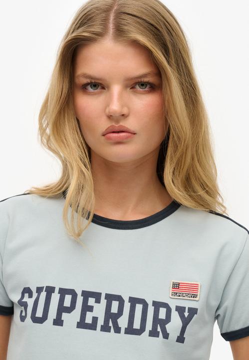 Actual product image Superdry Athletic Essential Stripe Tee (16)