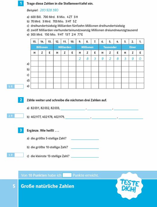 Produktbild PONS Der grosse Testblock Mathematik 5./6. Klasse (Deutsch, 2024)