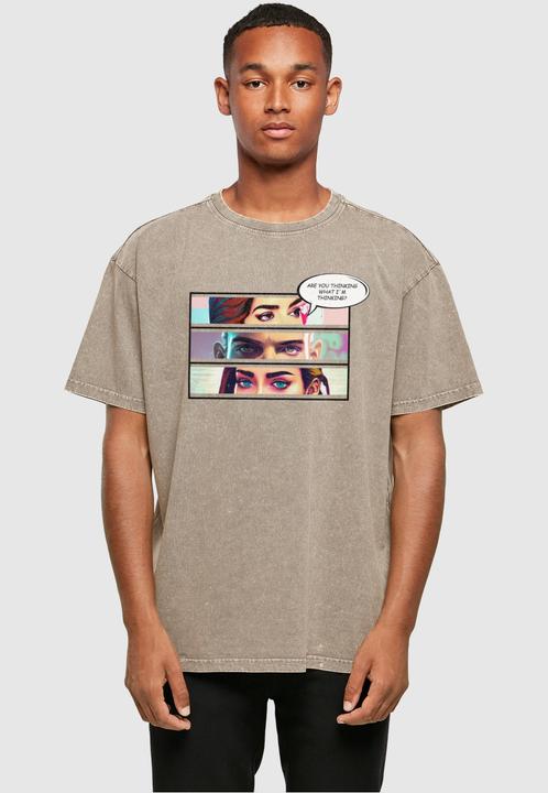 Immagine prodotto Merchcode Thinking Comic - Maglietta oversize lavata con acido - 116355 (XXL)