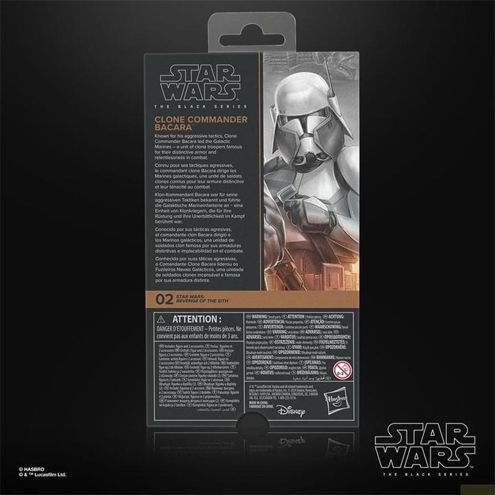 Actual product image Hasbro Star Wars Episode III Black Series Clone Commander Bacara
