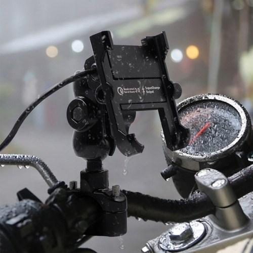 Actual product image FreedConn Motorbike Phone Holder Mc10 + Bm2r Head Tube Attachment