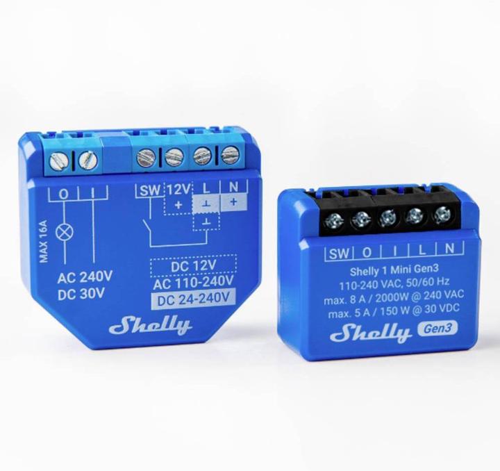 Productafbeelding Shelly 1 Mini Gen3 (Schakelaandrijving)