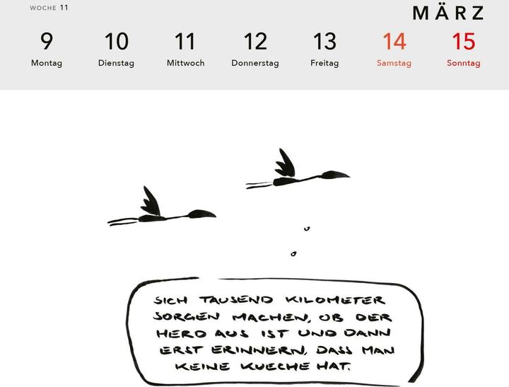 Produktbild meta bene Postkartenkalender 2026 (Harter Einband, Deutsch)