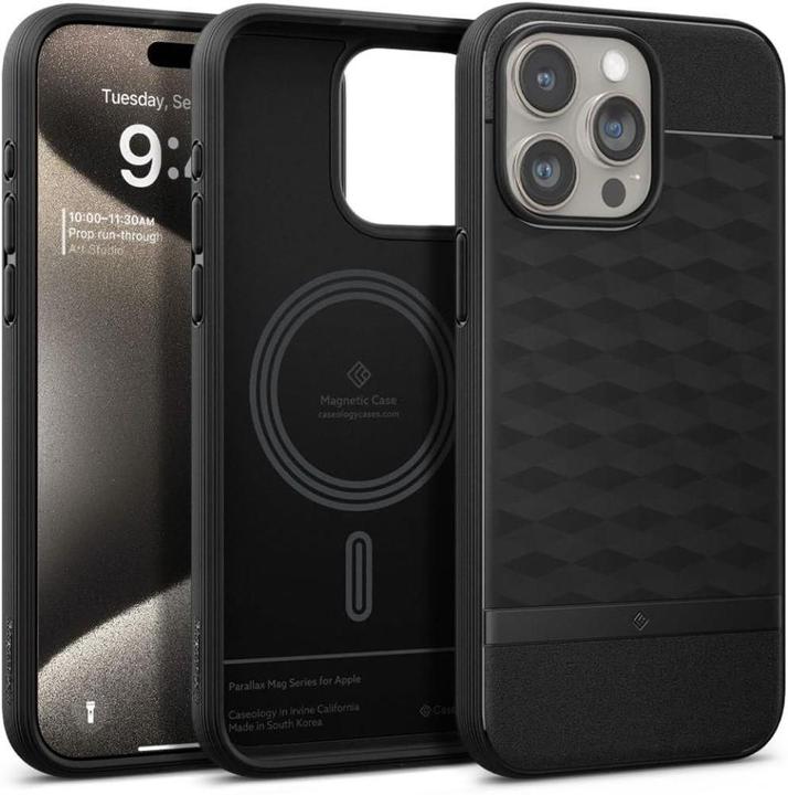 Produktbild Caseology Parallax MAG iPhone 15 Pro Max 6.7" Magsafe Czarny/Matte Black ACS06614 (Apple iPhone 15 Pro Max)