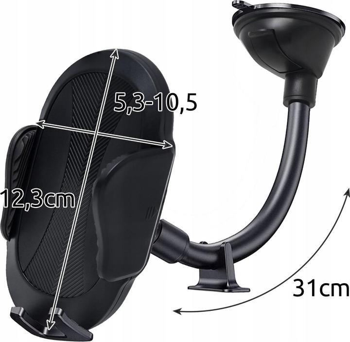 Image du produit Xtrobb Support pour téléphone de voiture - pivotant à 360