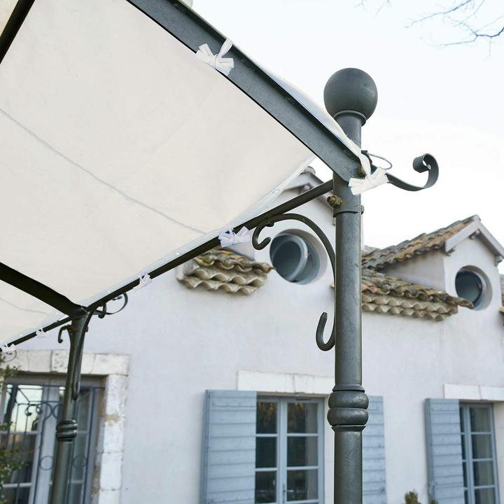 Produktbild Loberon Pergola (2. Wahl) Kattles grau/weiss (3.60 m)