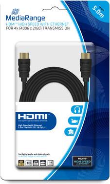 Productafbeelding MediaRange HDMI – HDMI (5 m, HDMI)