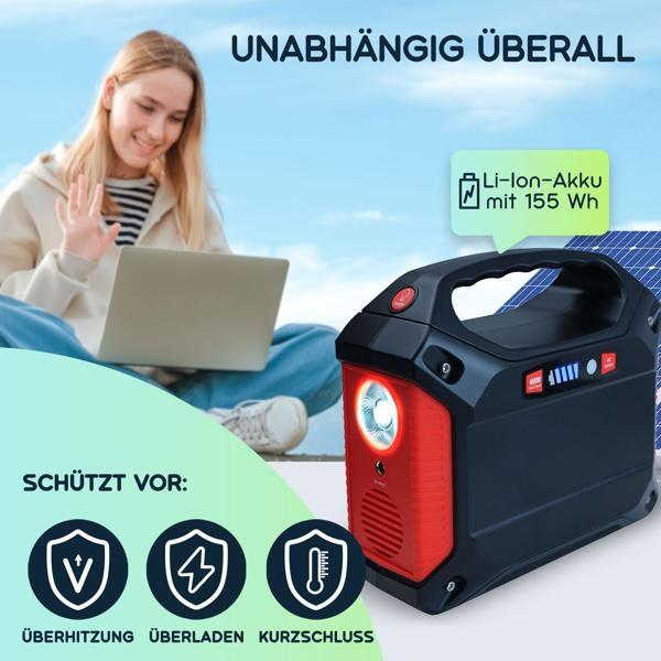 Image du produit Casativo Powerstation & Solar-Generator (155 Wh, 1.60 kg)