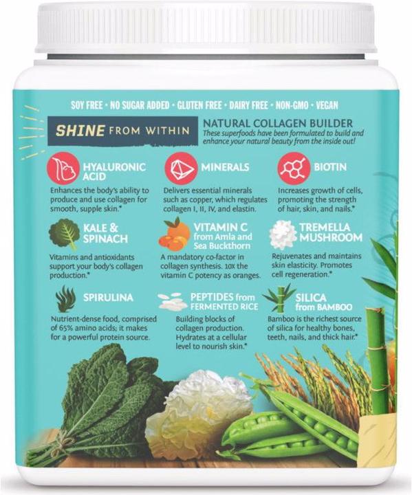 Produktbild Sunwarrior Collagen Building Protein Peptides Tahitian Vanilla (1 Stück, Pulver, 500 g)