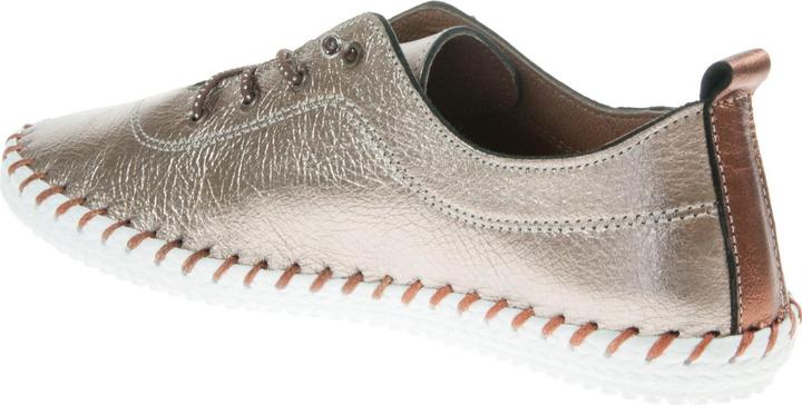 Produktbild Lunar Leinenschuhe St Ives Metallic Leder (41)