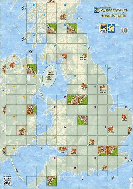 Actual product image Hans im Glück Carcassonne Maps Great Britain (German)